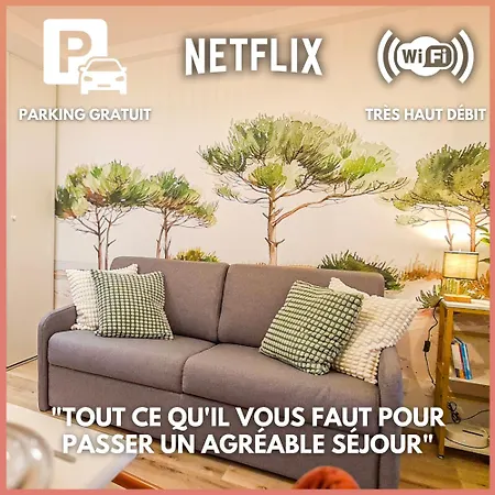 A L'Ombre Des Pins, Appartement Neuf, Elegant, Parking Gratuit, Netflix, Au Calme A 100M De L'Ocean Les Sables-d'Olonne Exterior photo